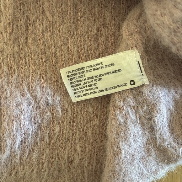 Wild Fable | Cropped Cozy Sweater | Dusty Rose | V-Neck | size XL - Picture 3 of 4